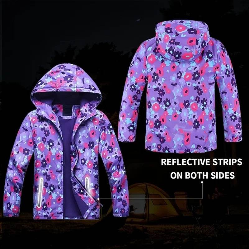 Premium Jacket Fleece Waterproof Hooded Double Deck Girls - ToylandEU