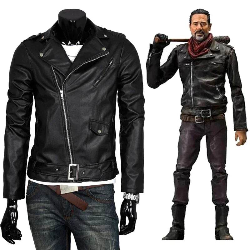 Premium Jacket Negan The Walking Dead PU Leather Cosplay - ToylandEU