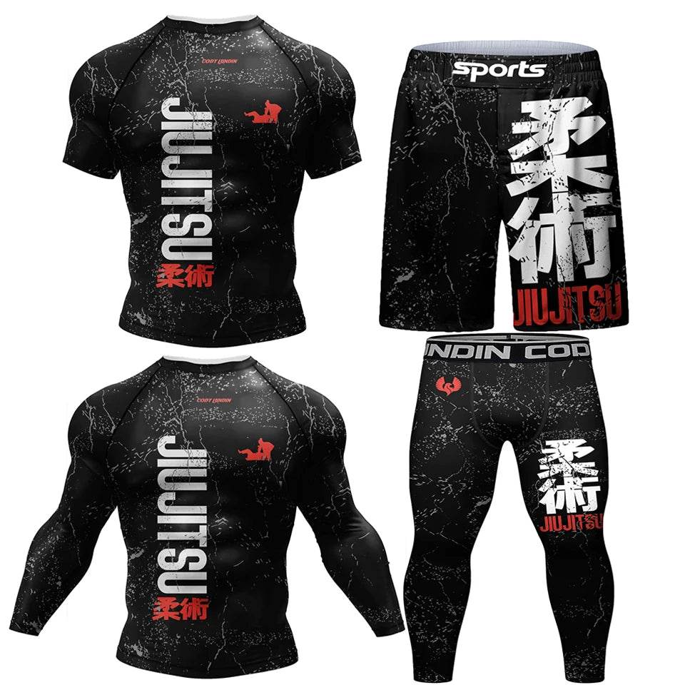 Premium Jiu Jitsu Rash Guard Set Breathable For Men - ToylandEU