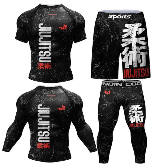 Premium Jiu Jitsu Rash Guard Set Breathable For Men - ToylandEU