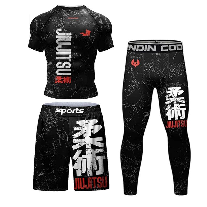 Premium Jiu Jitsu Rash Guard Set Breathable For Men - ToylandEU