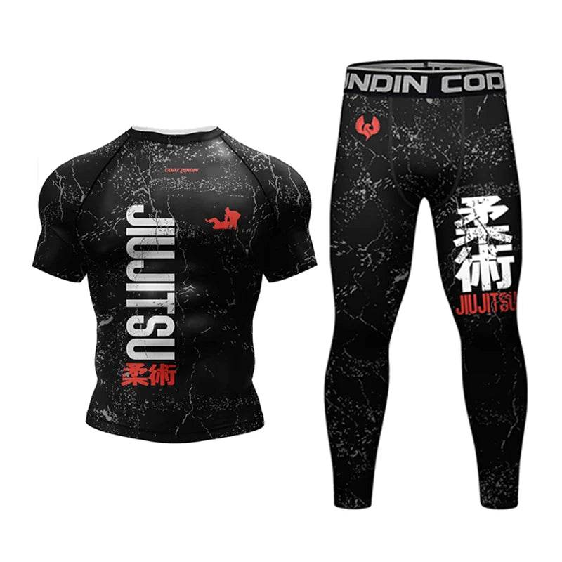 Premium Jiu Jitsu Rash Guard Set Breathable For Men - ToylandEU