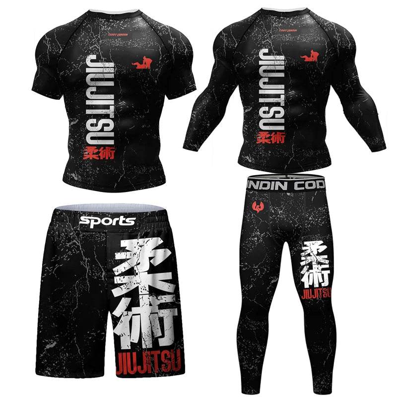 Premium Jiu Jitsu Rash Guard Set Breathable For Men - ToylandEU