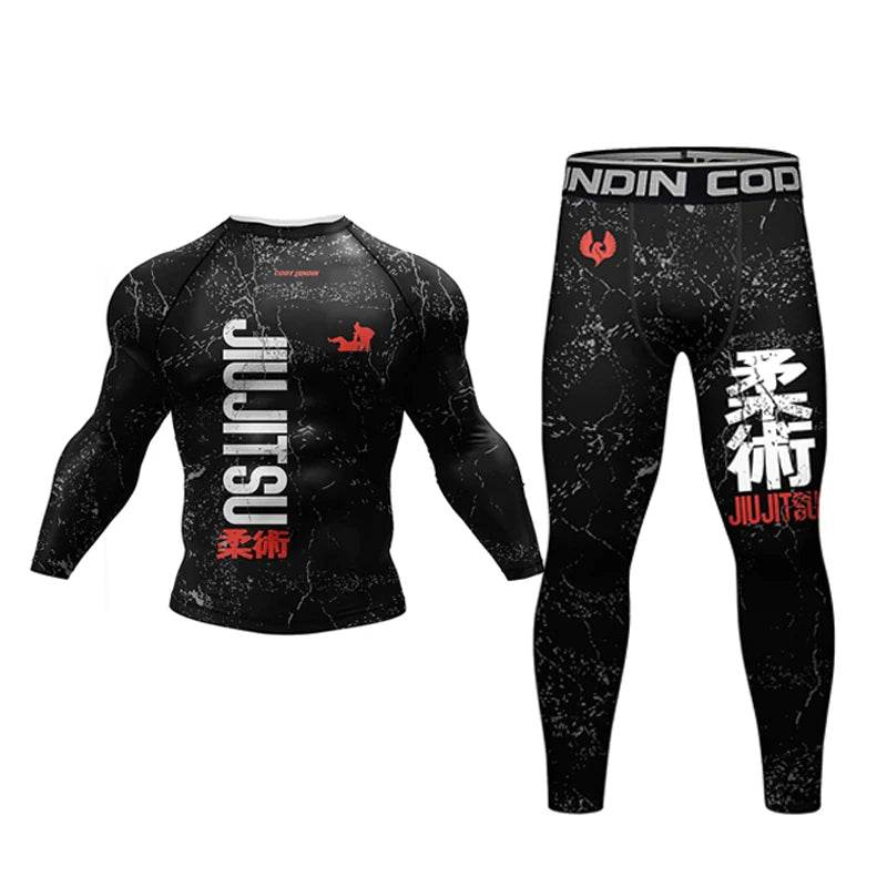 Premium Jiu Jitsu Rash Guard Set Breathable For Men - ToylandEU