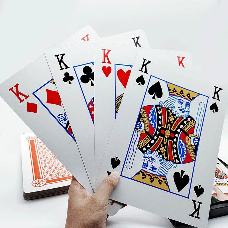 Premium Jumbo Playing Cards 4x Larger For Adults Carnival - ToylandEU