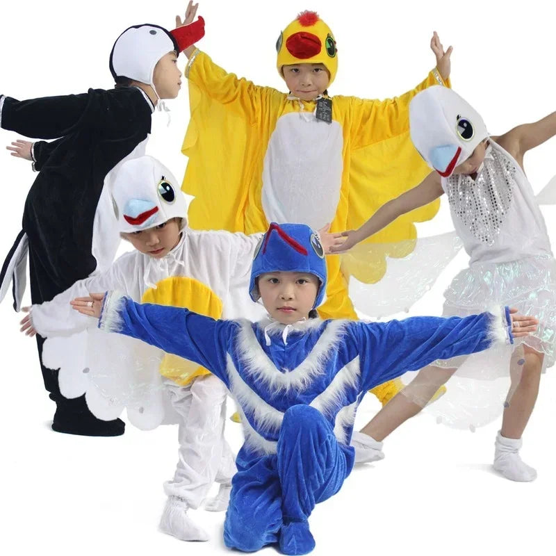 Premium Jumpsuit Set Velvet Multi Bird Cosplay For Kids And Adults For Halloween And Fancy Dress - ToylandEU