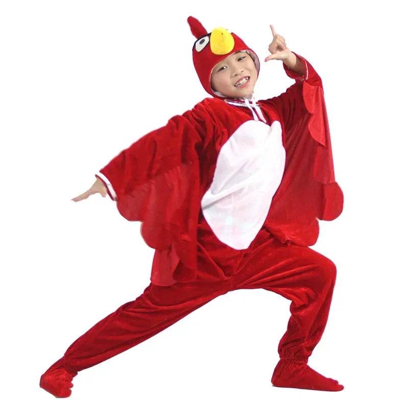 Premium Jumpsuit Set Velvet Multi Bird Cosplay For Kids And Adults For Halloween And Fancy Dress - ToylandEU