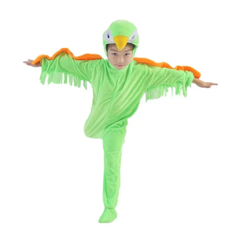 Premium Jumpsuit Set Velvet Multi Bird Cosplay For Kids And Adults For Halloween And Fancy Dress - ToylandEU