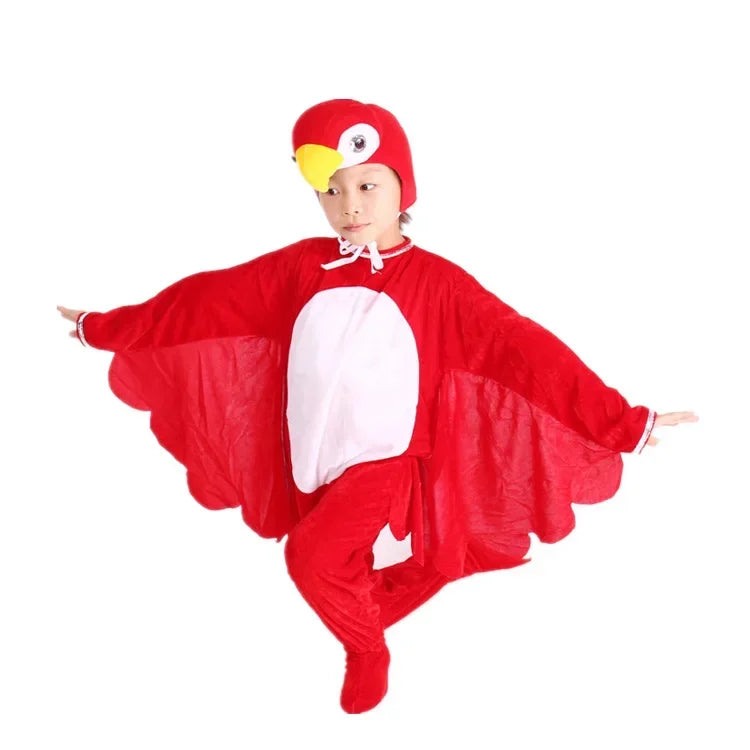 Premium Jumpsuit Set Velvet Multi Bird Cosplay For Kids And Adults For Halloween And Fancy Dress - ToylandEU