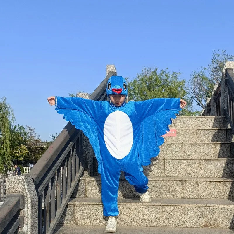 Premium Jumpsuit Set Velvet Multi Bird Cosplay For Kids And Adults For Halloween And Fancy Dress - ToylandEU