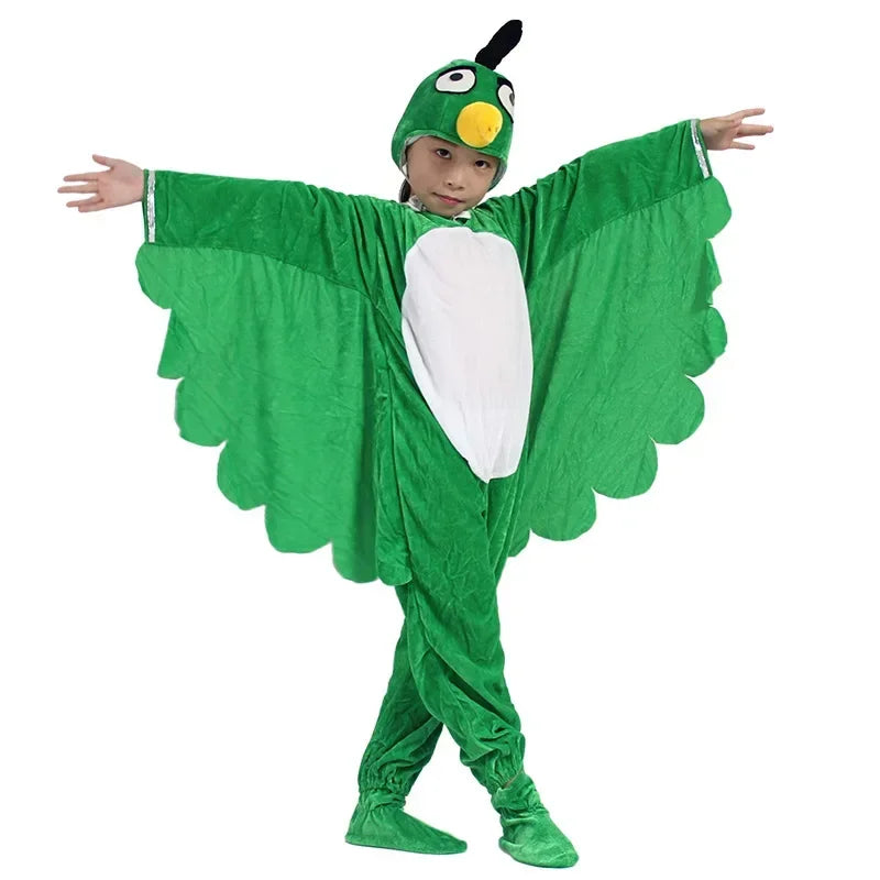 Premium Jumpsuit Set Velvet Multi Bird Cosplay For Kids And Adults For Halloween And Fancy Dress - ToylandEU