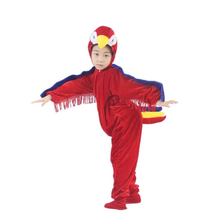 Premium Jumpsuit Set Velvet Multi Bird Cosplay For Kids And Adults For Halloween And Fancy Dress - ToylandEU