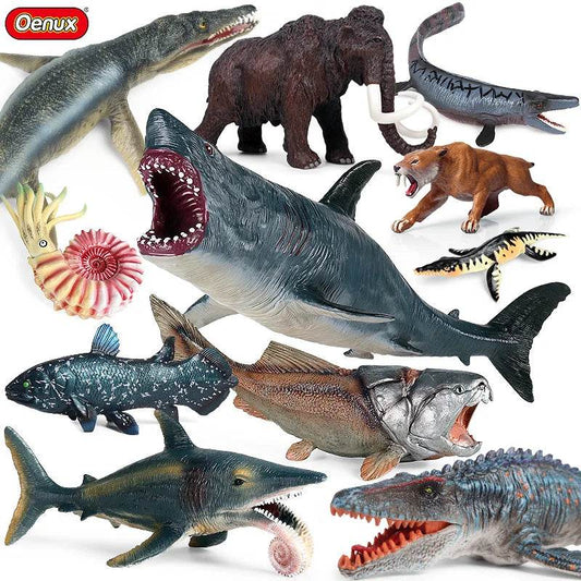 Premium Jurassic Dinosaur Action Figures Set with Realistic Sea Life Models for Kids and Collectors - ToylandEU