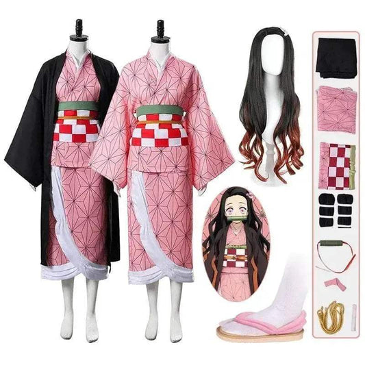  Premium Kamado Nezuko Cosplay Costume Wig Toyland EU -  ToylandEU™