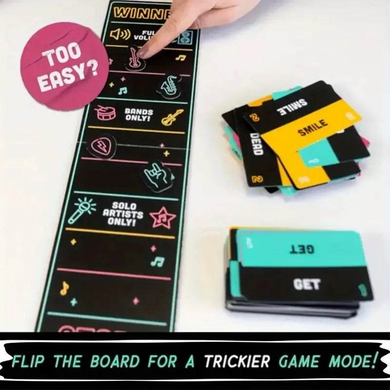 Premium Karaoke Game 250 Lyrics Cards Pink Mic Family Night - ToylandEU