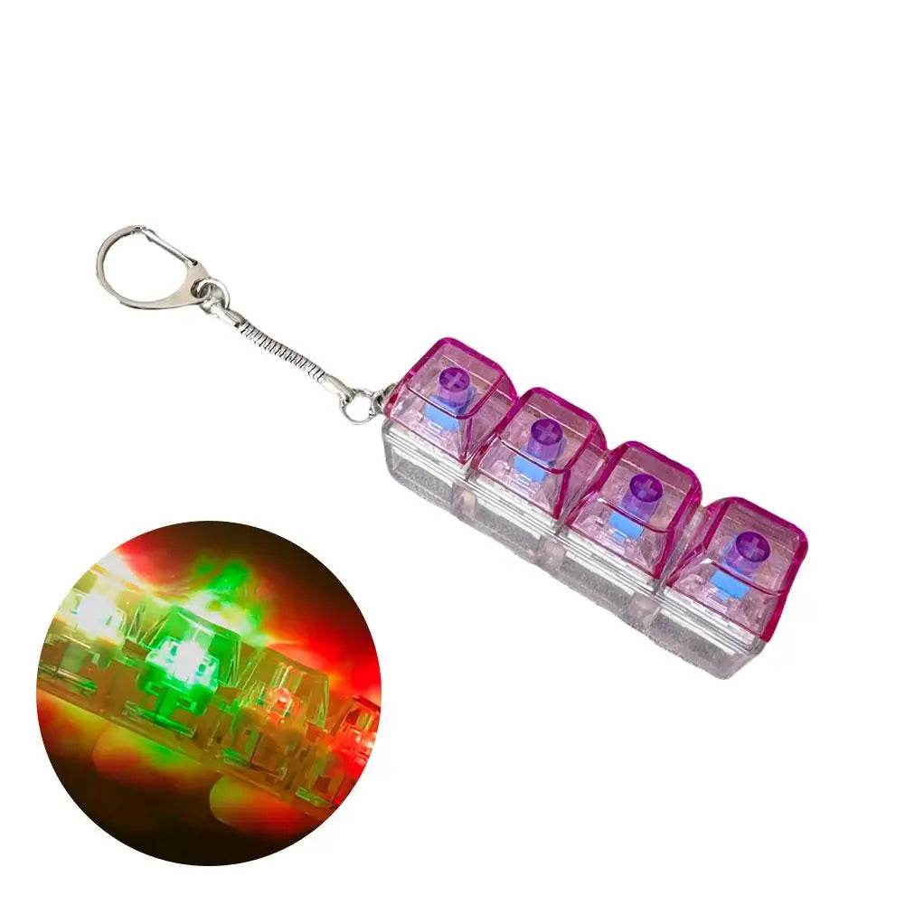 Premium Keyboard Fidget Toy LED Crystal Keycap Stress Relief - ToylandEU