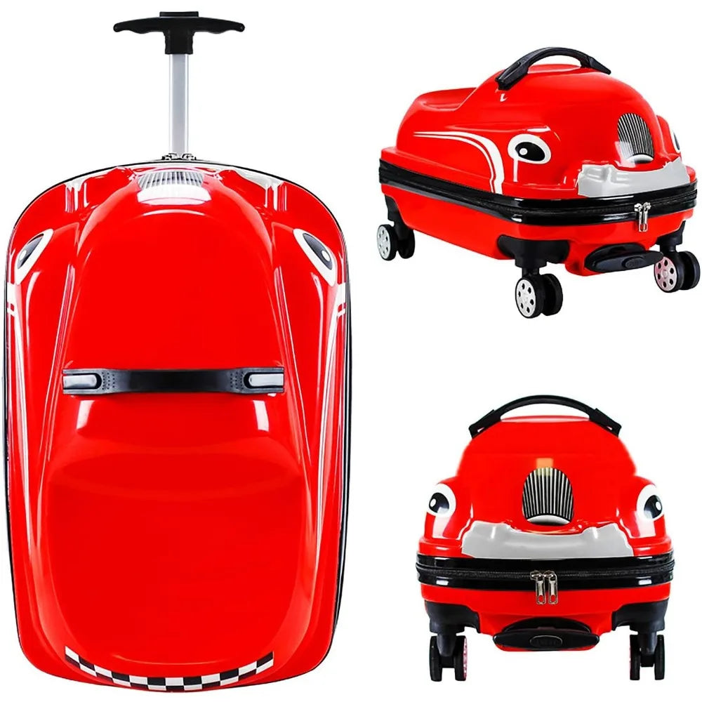 Premium Kid Ride On Cartoon Travel Luggage 20 Inch With Spinner Wheels For Children - ToylandEU