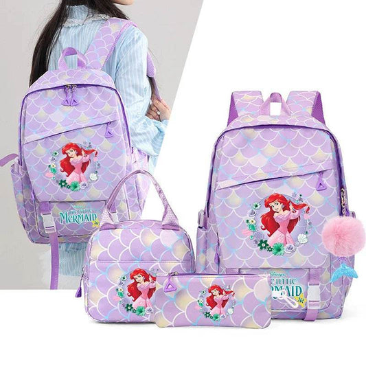 Premium Kids Backpack Set Little Mermaid Theme Three Piece For Kids Aged 7 To 13 - ToylandEU