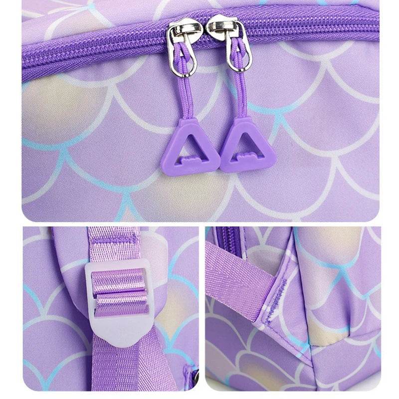 Premium Kids Backpack Set Little Mermaid Theme Three Piece For Kids Aged 7 To 13 - ToylandEU