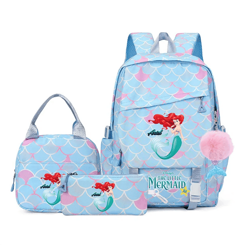 Premium Kids Backpack Set Little Mermaid Theme Three Piece For Kids Aged 7 To 13 - ToylandEU