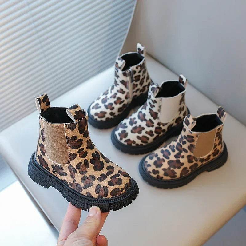 Premium Kids Boots Leopard Print Pattern For Children - ToylandEU