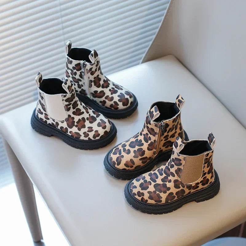 Premium Kids Boots Leopard Print Pattern For Children - ToylandEU