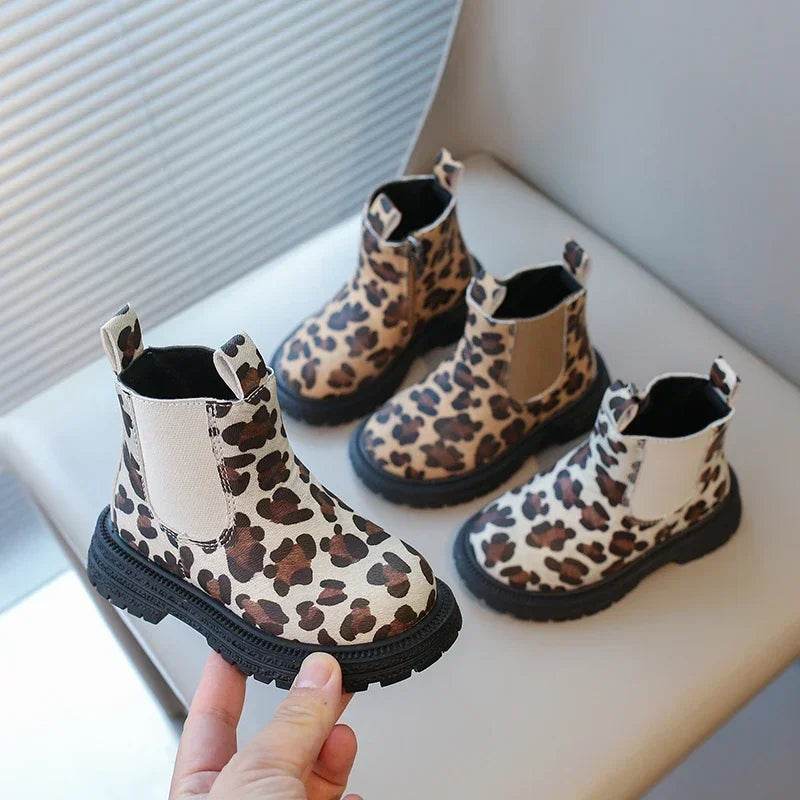 Premium Kids Boots Leopard Print Pattern For Children - ToylandEU