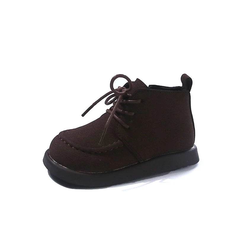 Premium Kids Boots Waterproof Leather Ankle Length Unisex - ToylandEU