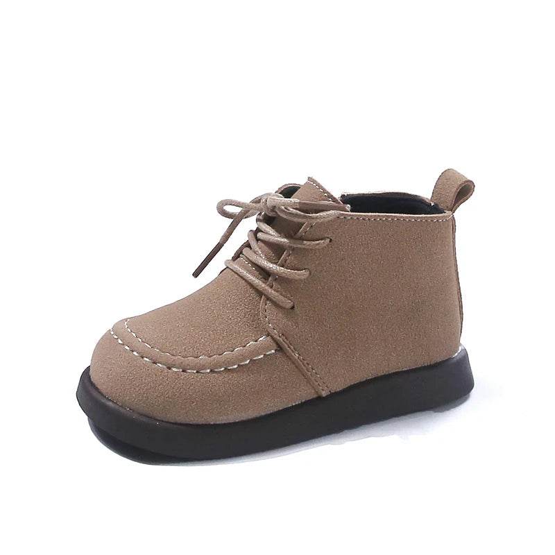 Premium Kids Boots Waterproof Leather Ankle Length Unisex - ToylandEU
