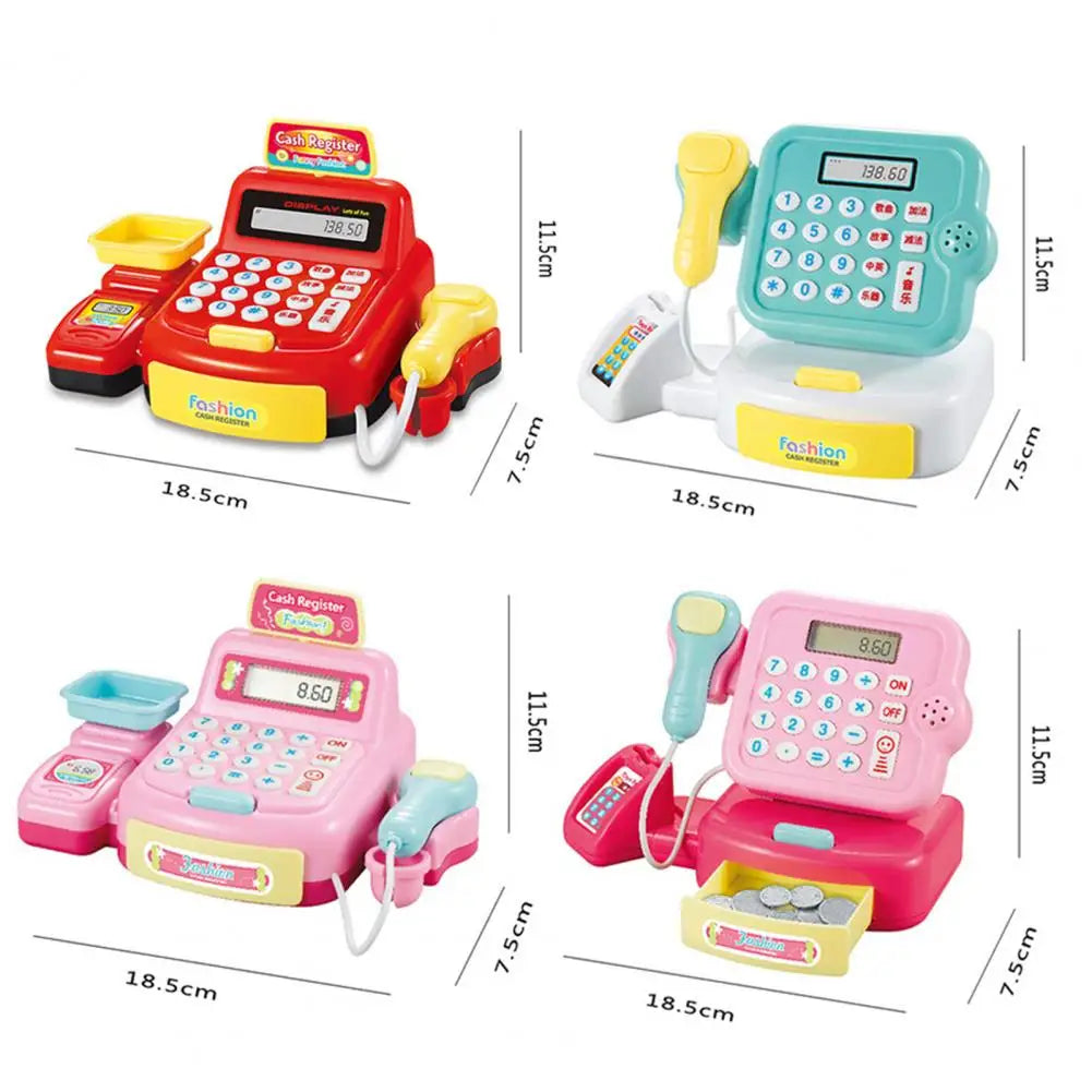 Premium Kids Cash Register Toy With Lighting And Sound Effects For Supermarket Pretend Play Birthday Gift - ToylandEU