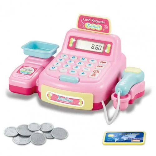 Premium Kids Cash Register Toy With Lighting And Sound Effects For Supermarket Pretend Play Birthday Gift - ToylandEU