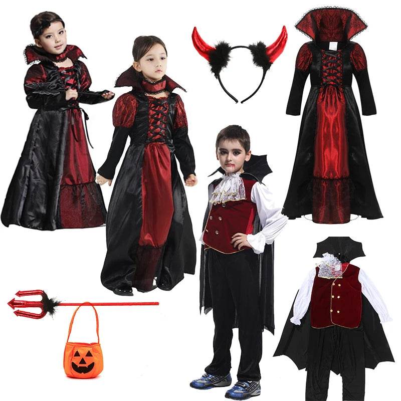 Premium Kids Costume Ghost Bride Gothic Vampire For Kids - ToylandEU