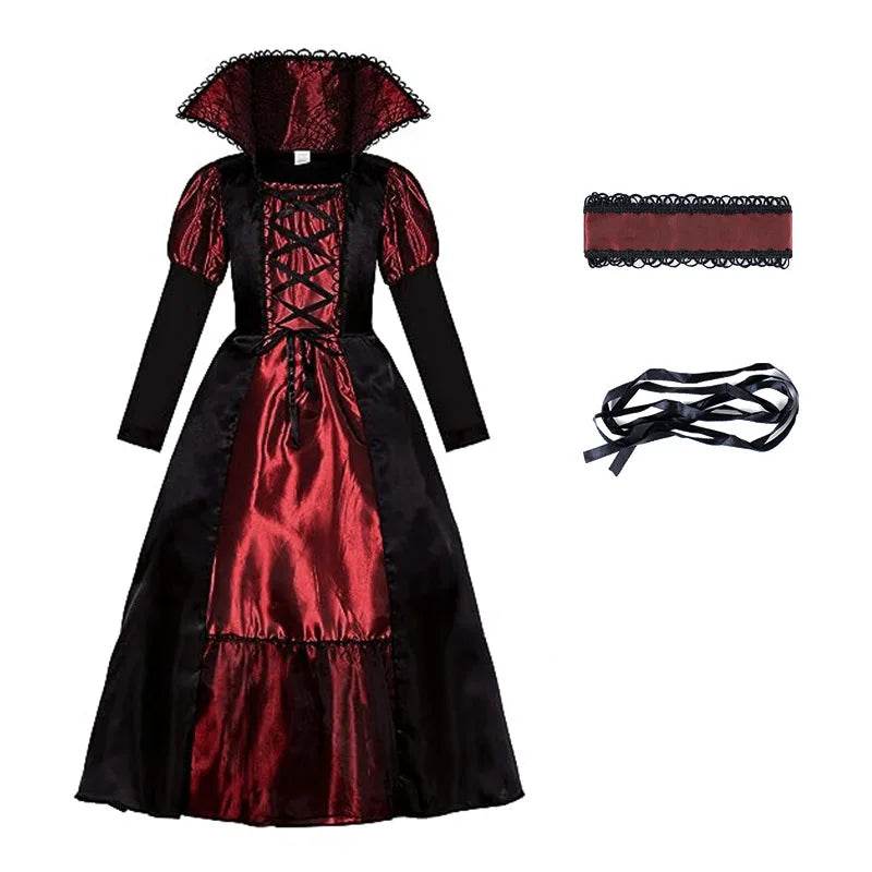 Premium Kids Costume Ghost Bride Gothic Vampire For Kids - ToylandEU