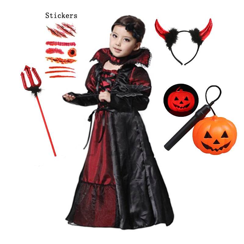 Premium Kids Costume Ghost Bride Gothic Vampire For Kids - ToylandEU