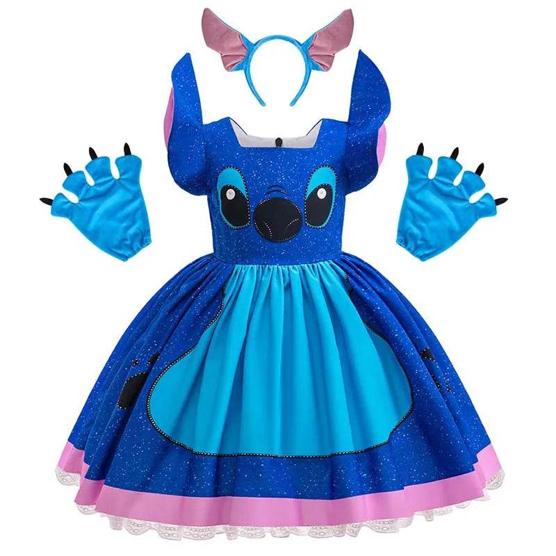 Premium Kids Costume Sets Stitch Disney Themed For Ages 7 13 - ToylandEU