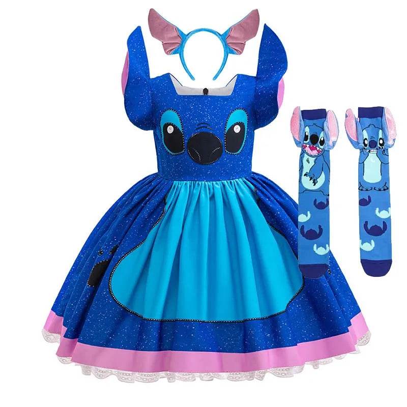 Premium Kids Costume Sets Stitch Disney Themed For Ages 7 13 - ToylandEU