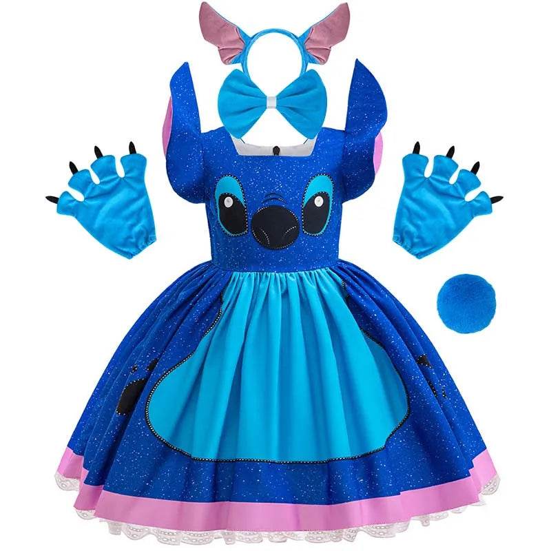 Premium Kids Costume Sets Stitch Disney Themed For Ages 7 13 - ToylandEU