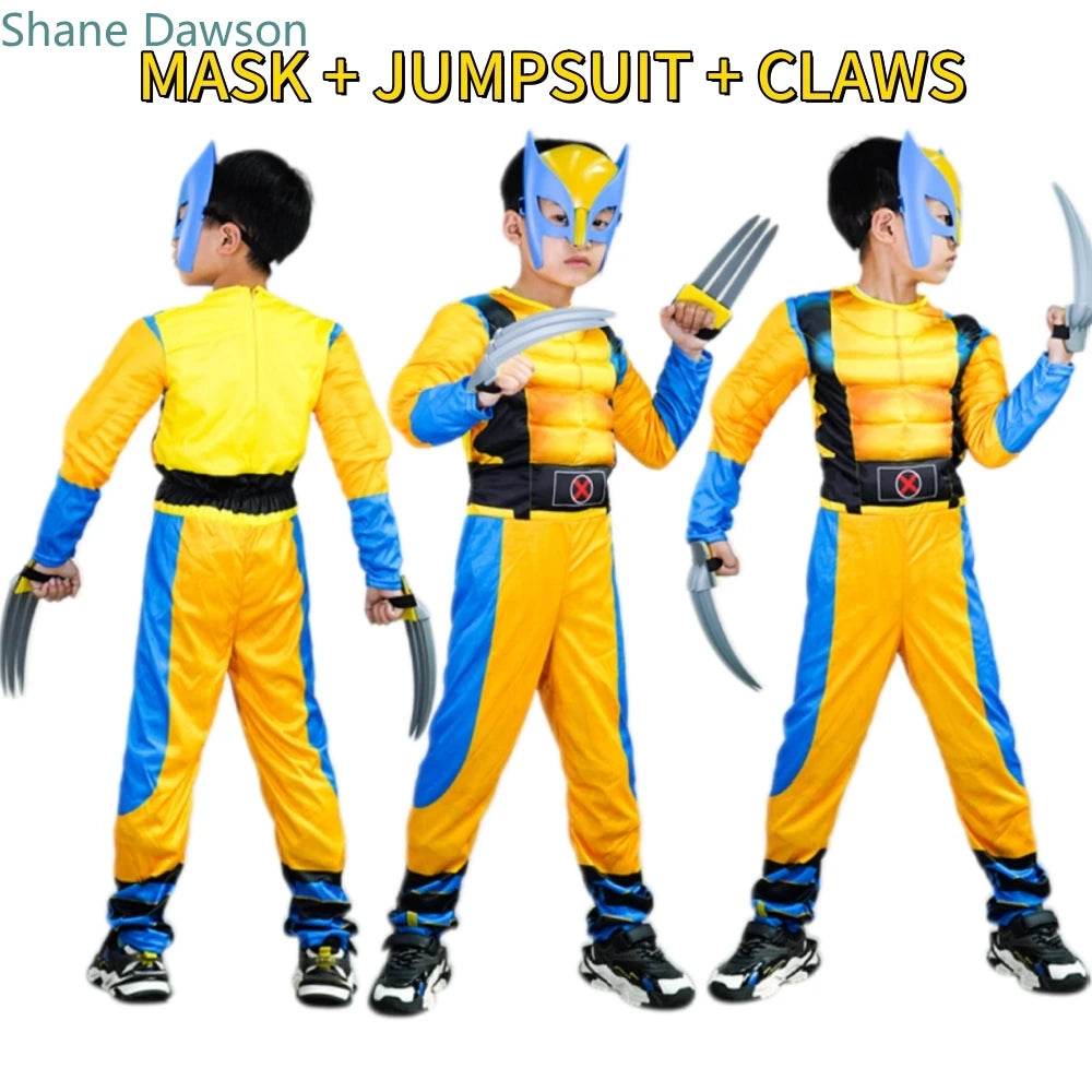 Premium Kids Costume Wolverine Claws and Mask for Boys - ToylandEU