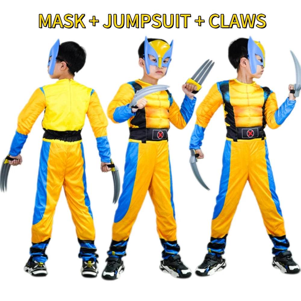 Premium Kids Costume Wolverine Claws and Mask for Boys - ToylandEU