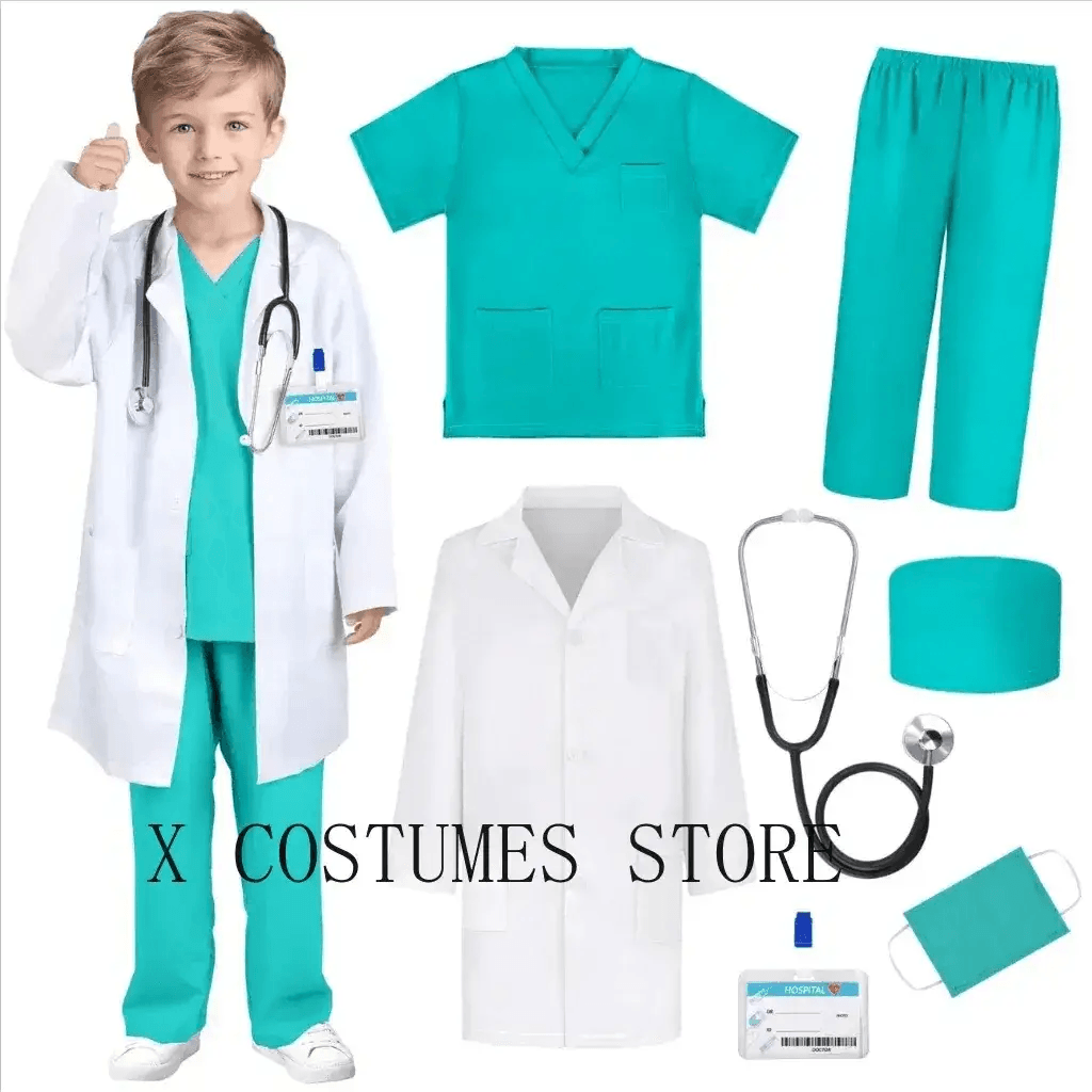  Premium Kids Doctor Costume Set Stethoscope Toyland EU -  ToylandEU™