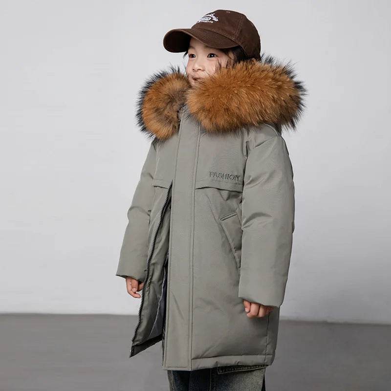 Premium Kids Down Jacket Hooded Insulated For All Children - ToylandEU