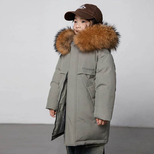 Premium Kids Down Jacket Hooded Insulated For All Children - ToylandEU