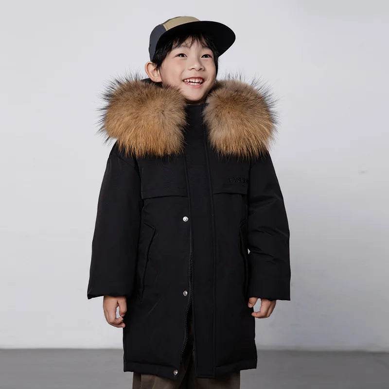 Premium Kids Down Jacket Hooded Insulated For All Children - ToylandEU