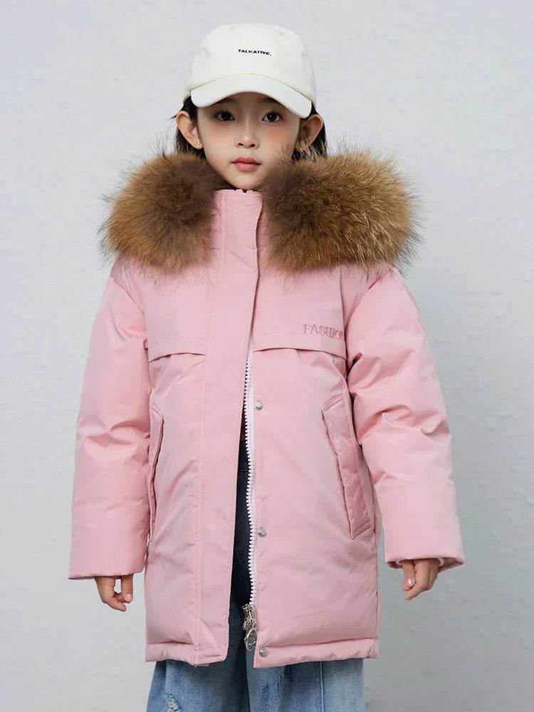 Premium Kids Down Jacket Hooded Insulated For All Children - ToylandEU