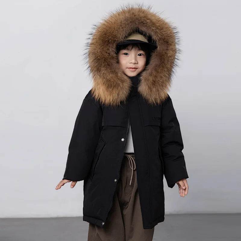 Premium Kids Down Jacket Hooded Insulated For All Children - ToylandEU