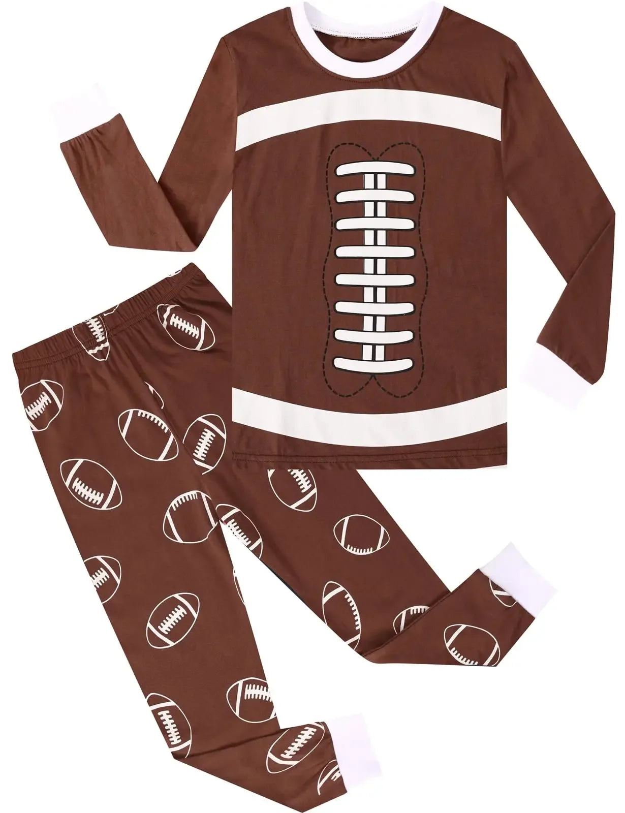 Premium Kids Football Pajama Set With Cotton Spandex For Ages 2 To 14 - ToylandEU