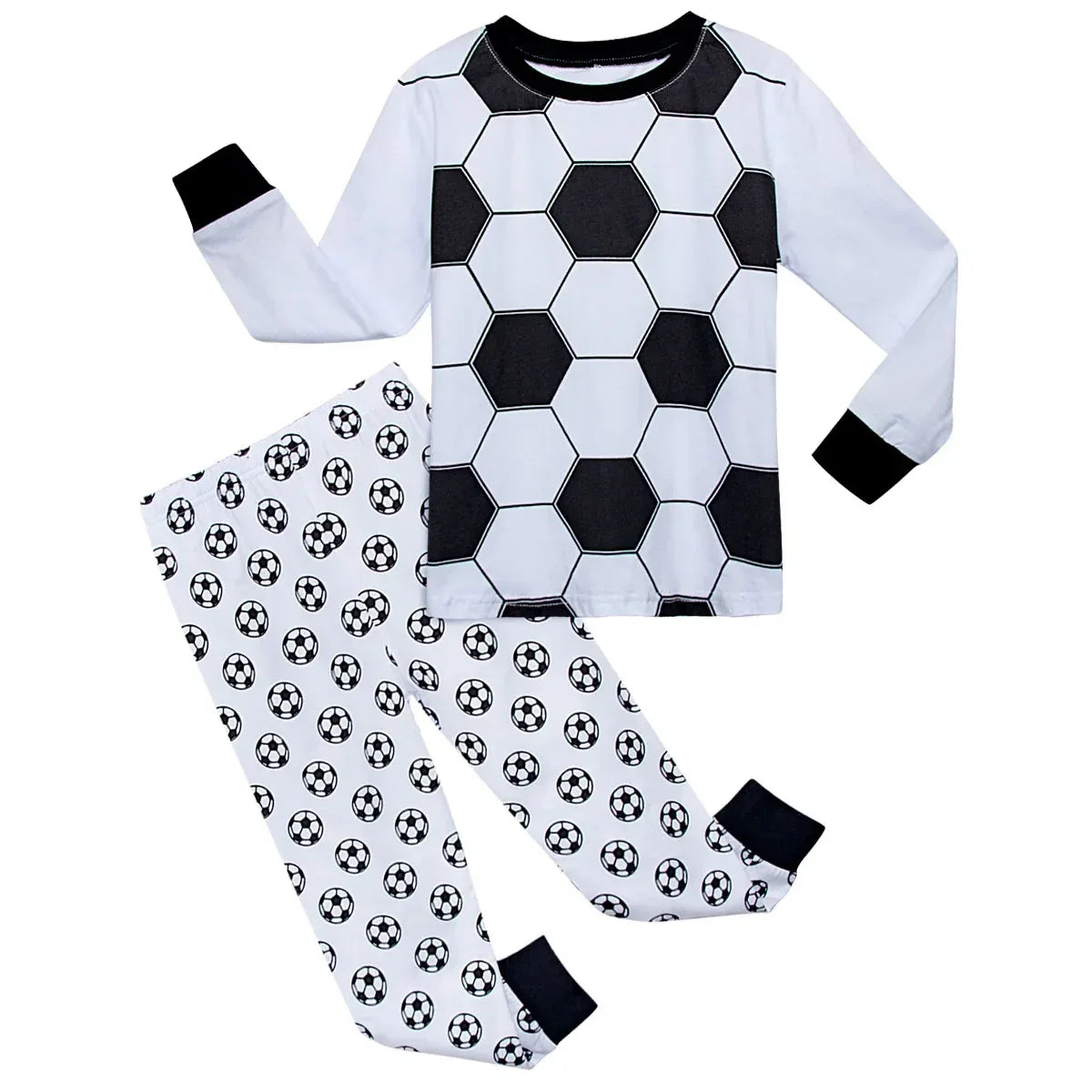 Premium Kids Football Pajama Set With Cotton Spandex For Ages 2 To 14 - ToylandEU