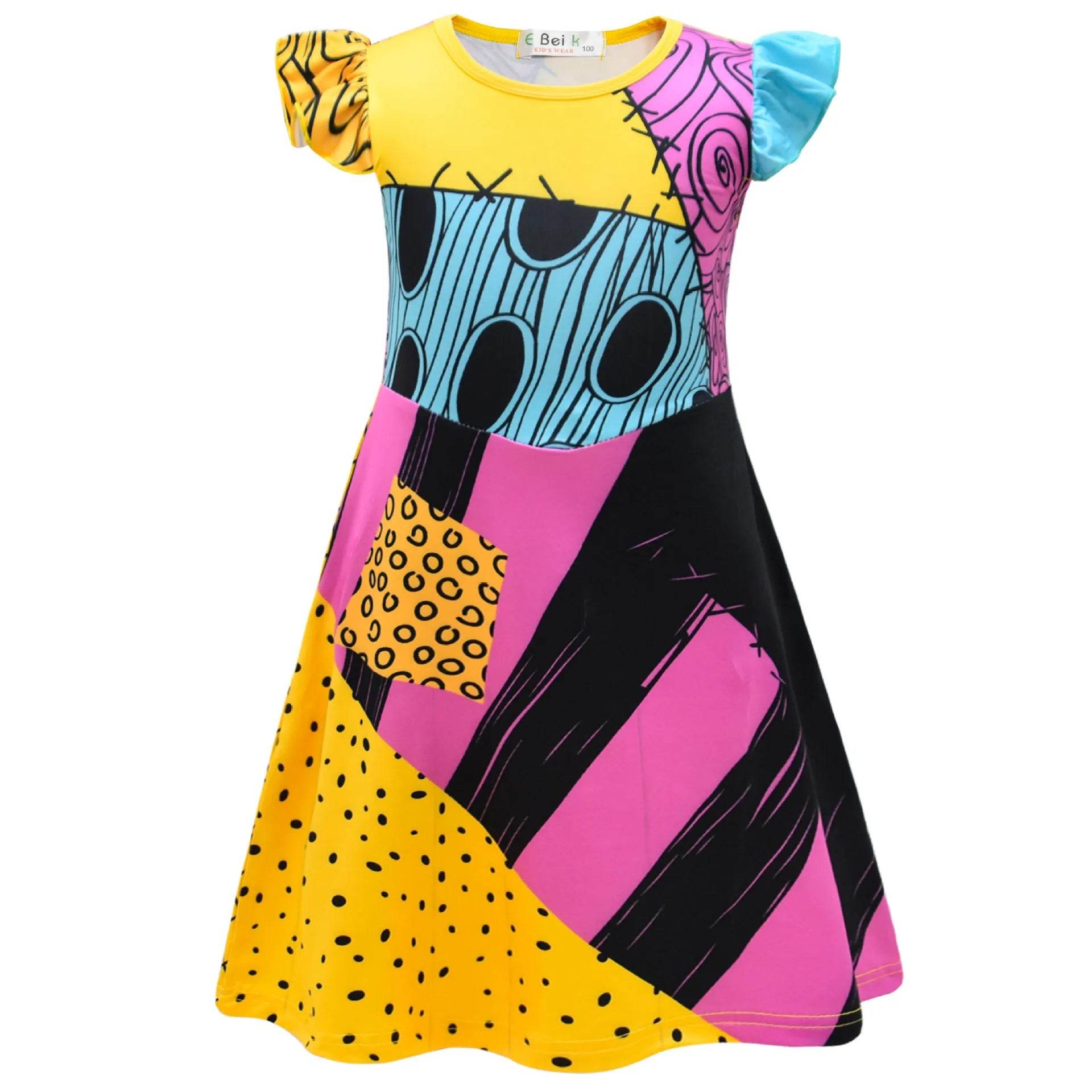 Premium Kids Halloween Costume Sally Dress For 7 To 13 - ToylandEU