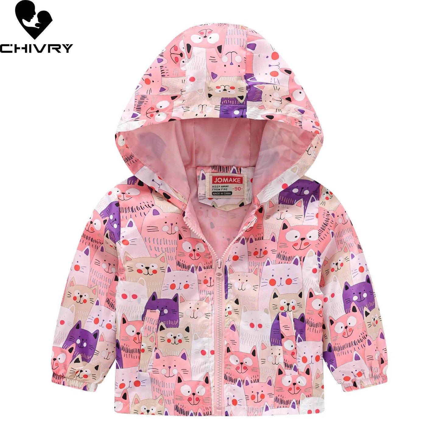 Premium Kids Jacket Cartoon Dinosaur Print For Kids - ToylandEU