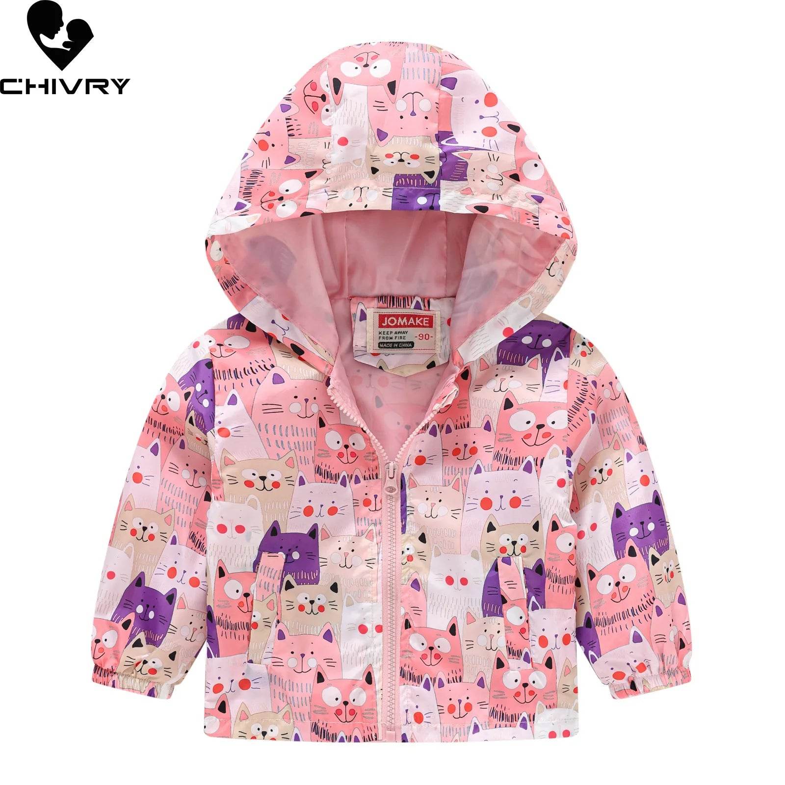 Premium Kids Jacket Cartoon Dinosaur Print For Kids - ToylandEU